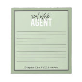 パーソナライズされた実在不動産仲介業者 ノートパッド (正面)