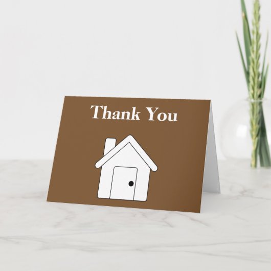 パーソナライズされた実在不動産 サンキューカード (正面)