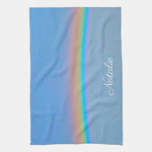 パーソナライズされた実在虹 キッチンタオル (縦)