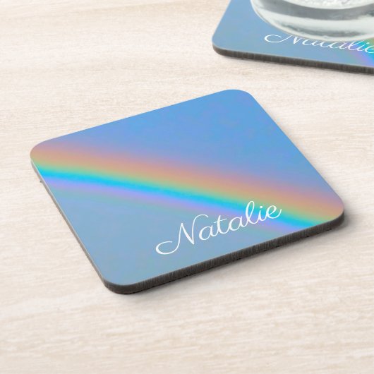 パーソナライズされた実在虹 コースター (左側)