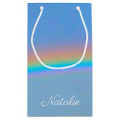 パーソナライズされた実在虹 スモールペーパーバッグ (裏面)