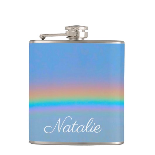 パーソナライズされた実在虹 フラスク (正面)