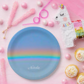 パーソナライズされた実在虹 ペーパープレート (パーティー)