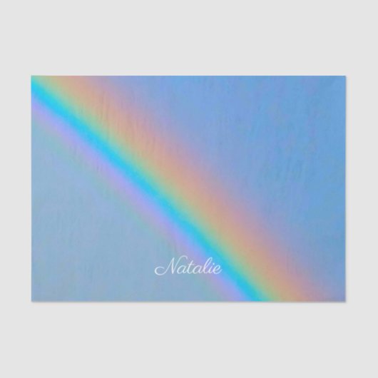 パーソナライズされた実在虹 薄葉紙 (正面)