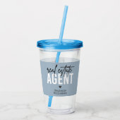 パーソナライズされた実在資産代理不動産仲介業者 アクリルタンブラー (裏面)