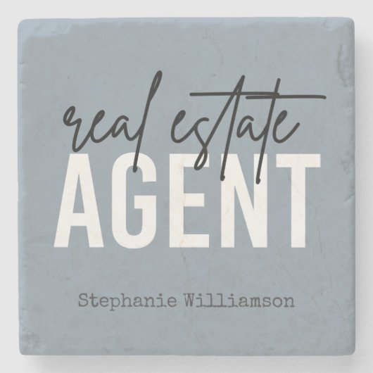 パーソナライズされた実在資産代理不動産仲介業者 ストーンコースター (正面)