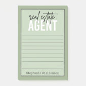 パーソナライズされた実在資産代理不動産仲介業者 ポストイット (正面)