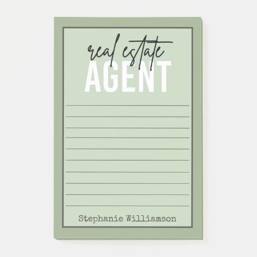 パーソナライズされた実在資産代理不動産仲介業者 ポストイット (正面)