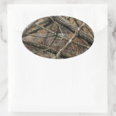 パーソナライズされた実在迷彩柄/迷彩(カスタマイズ可能) 楕円形シール (バッグ)