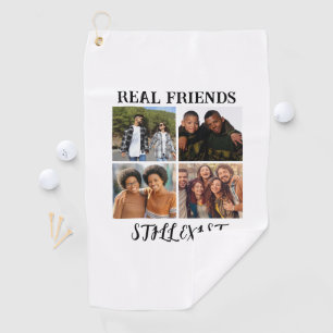 「パーソナライズされた実在Friends Still Exist」写真 ゴルフタオル