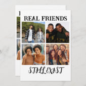 「パーソナライズされた実在Friends Still Exist」写真 シーズンカード (正面/裏面)