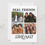 「パーソナライズされた実在Friends Still Exist」写真 シーズンカード (裏面)