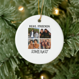 「パーソナライズされた実在Friends Still Exist」写真 セラミックオーナメント