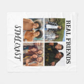 「パーソナライズされた実在Friends Still Exist」写真 フリースブランケット (正面(横))