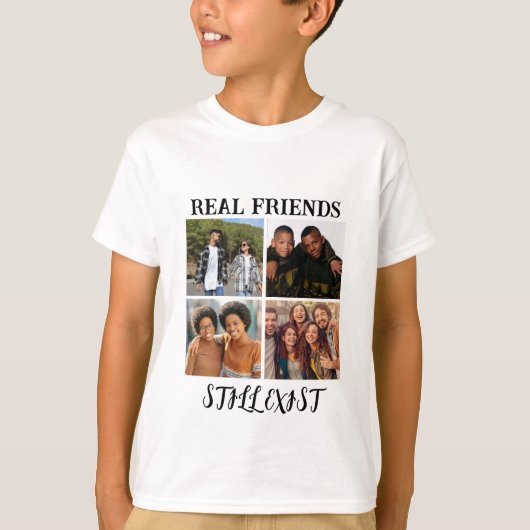 「パーソナライズされた実在Friends Still Exist」写真 Tシャツ (正面)