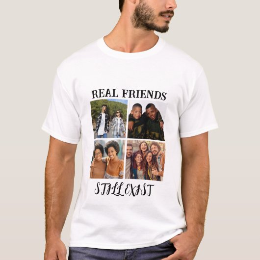 「パーソナライズされた実在Friends Still Exist」写真 Tシャツ (正面)