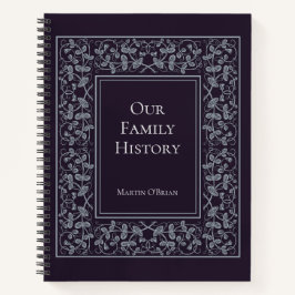 パーソナライズされた家エレガント族履歴 ノートブック