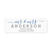 パーソナライズされた家名のお返し ラベル (正面)