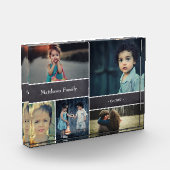 パーソナライズされた家名5枚 フォトブロック (左)