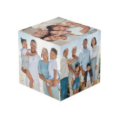 パーソナライズされた家族の写真 フォトキューブ (裏面アングル)