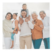 パーソナライズされた家族の写真 フォトキューブ (正面)