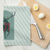 パーソナライズされた家族の名エレガント前 キッチンタオル (四つ折り)