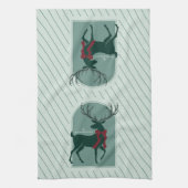 パーソナライズされた家族の名エレガント前 キッチンタオル (縦)