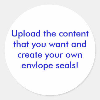 パーソナライズされた封筒用シール ラウンドシール