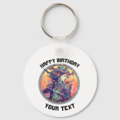 パーソナライズされた射手座〔占星術の〕十二宮図標識 キーホルダー (裏面)