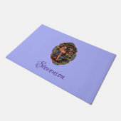 パーソナライズされた小妖精や小人プリンセス ドアマット (アングル)