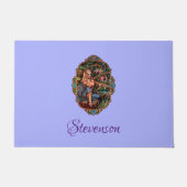 パーソナライズされた小妖精や小人プリンセス ドアマット (正面)