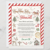 パーソナライズされた小妖精や小人除定通知さよなら小妖精や小人 (正面)