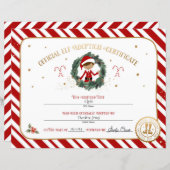 パーソナライズされた小妖精や小人養子縁組証明書 (正面/裏面)