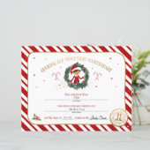 パーソナライズされた小妖精や小人養子縁組証明書 (スタンド正面)