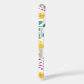 パーソナライズされた山モノグラムの花フローラかわいい Case-Mate iPhoneケース (裏面 / 右)