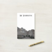 パーソナライズされた山ラシュモア写真 ポストイット (デスク上)