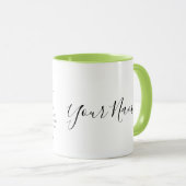 パーソナライズされた山羊座〔占星術の〕十二宮図徴候と特徴 マグカップ (正面右)