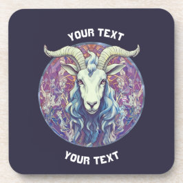 パーソナライズされた山羊座〔占星術の〕十二宮図標識バッグ コースター