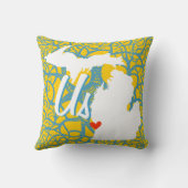 パーソナライズされた州グルームズ任意のカラー枕 クッション (裏面)