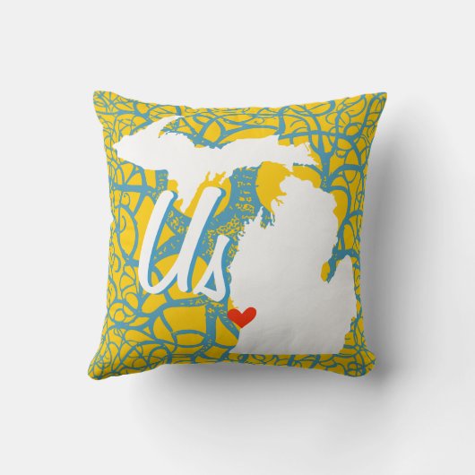 パーソナライズされた州グルームズ任意のカラー枕 クッション (裏面)