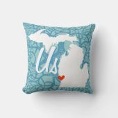 パーソナライズされた州グルームズ任意のカラー枕 クッション (正面)