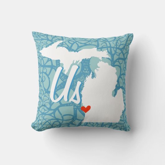 パーソナライズされた州グルームズ任意のカラー枕 クッション (正面)