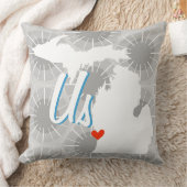 パーソナライズされた州グルームズ任意のカラー枕 クッション (ブランケット)