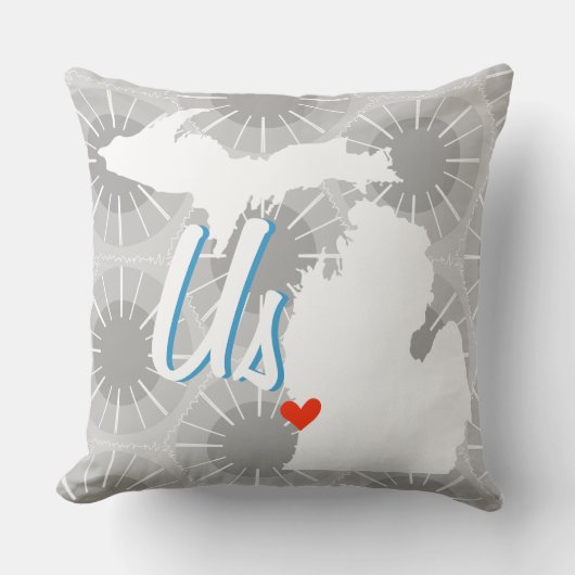 パーソナライズされた州グルームズ任意のカラー枕 クッション (正面)