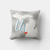 パーソナライズされた州グルームズ任意のカラー枕 クッション (正面)