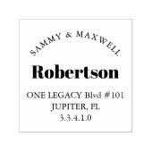 パーソナライズされた差出人住所ゴム切手 セルフインキングスタンプ (デザイン)