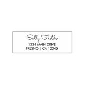パーソナライズされた差出人住所スエレガントクリプト セルフインキングスタンプ (デザイン)