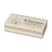 パーソナライズされた差出人住所スタンプボホラマボヘム ラバースタンプ (スタンプ)