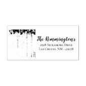 パーソナライズされた差出人住所スタンプ綿花 ラバースタンプ (インプリント)