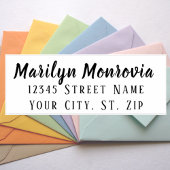 パーソナライズされた差出人住所ピかわいらしンク セルフインキングスタンプ